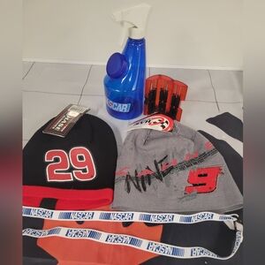 NASCAR Kids Bundle - Beanies, Spray Bottle, Lanyard, Mini Screwdriver Set. NWT